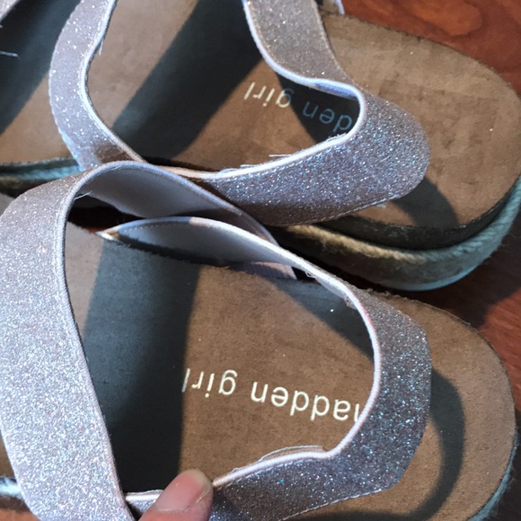Madden girl metallic platform strappy sandals shoes size 7M - Picture 8 of 14